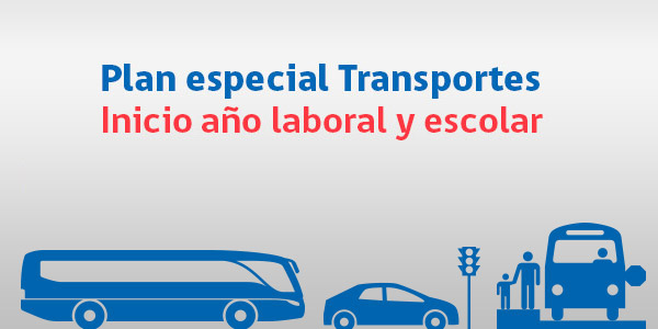 Plan especial transporte escolar