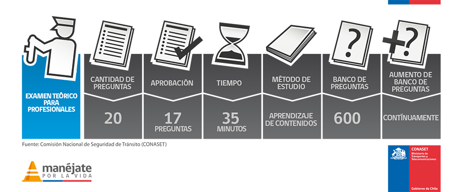 Paso a paso examen teórico profesional