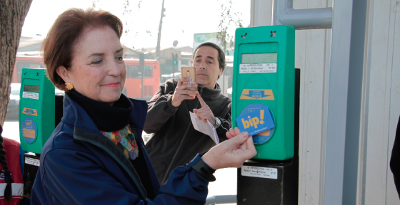 Baja la evasión en Transantiago