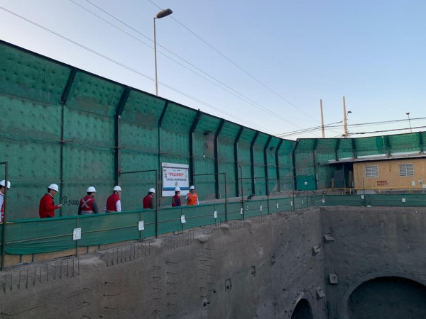 Parte del pique de estación Lo Cruzat 