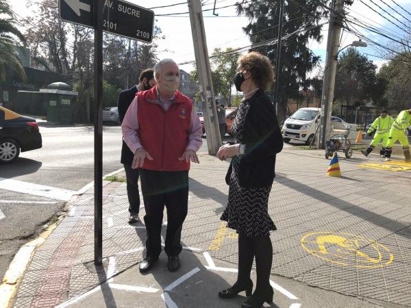 Espacios para mantener distanciamiento físico en Ñuñoa