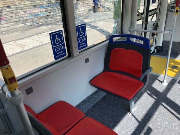 Asiento más cómodos y preferenciales en buses Red