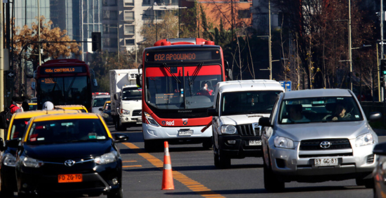 Reportaos un aumento de 11% en los flujos vehiculares durante la hora punta de hoy en el gran santiago