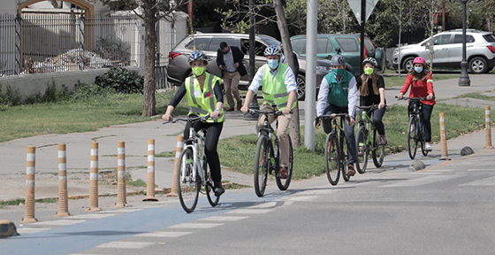 Ministros Hutt y Ward anuncian apertura del Parquemet a ciclistas a partir del próximo lunes