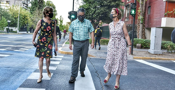 Junto a la Municipalidad de Providencia inician obras de nueva ciclovía de 3 kilómetros en calle Suecia