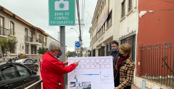 Ministra Hutt anuncia instalación de cámaras para fiscalizar vía prioritaria de avda. colón en La Serena