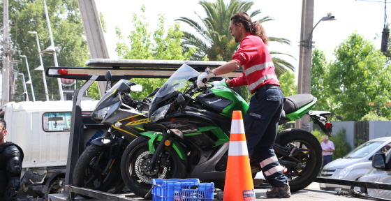 Motos retiradas de las calles aumentan en un 10% respecto a 2021